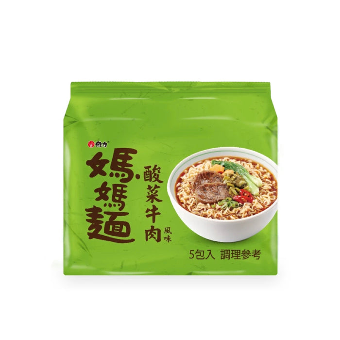 Mama Noodle Pickled Sour Mustard Beef Instant Noodle Soup 375g